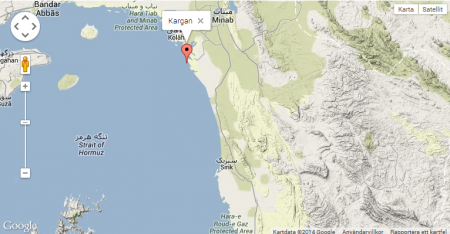 Kargān by strait of Hormuz
